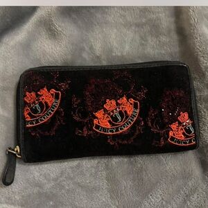 Juicy Couture Black and Orange Wallet